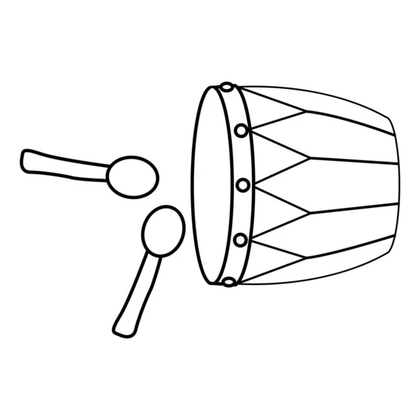 Ikona Vektorová Ilustrace Ramadánského Bubnu — Stockový vektor
