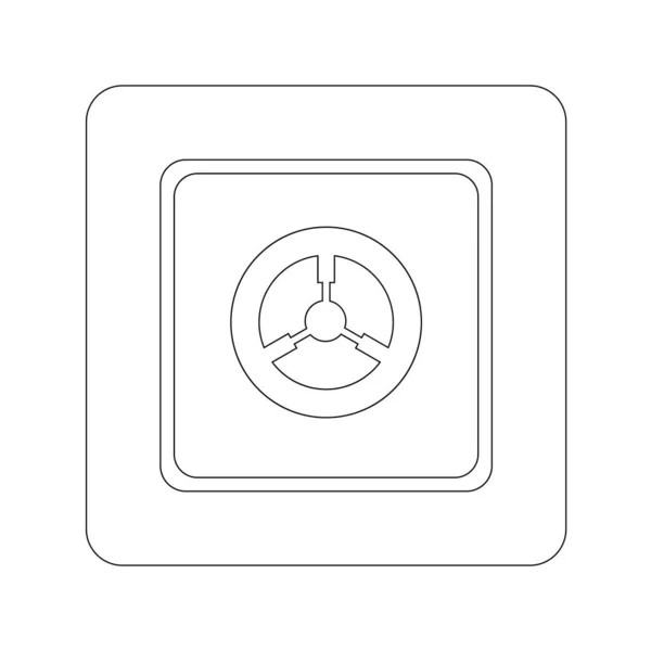 Безопасная Иконка Векторной Иллюстрации Плоская Конструкция — стоковый вектор