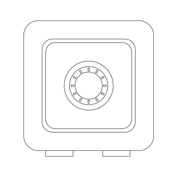 Icono Seguro Vector Ilustración Diseño Plano — Vector de stock