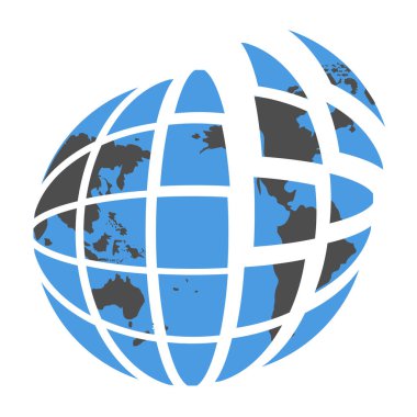 Moda dünya logosu, vektör illüstrasyon tasarım şablonu.