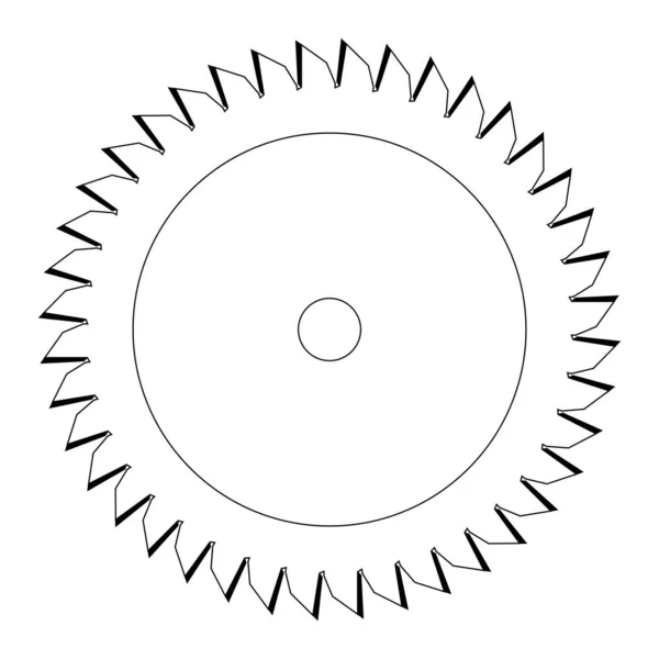 Kreissägevektorsymbol Illustriert Zeichen Für Web Und Design — Stockvektor