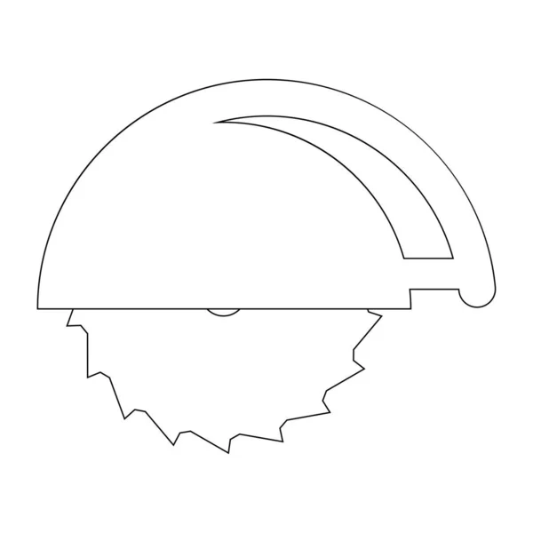 Cirkulär Såg Vektor Ikon Illustration Tecken För Webb Och Design — Stock vektor
