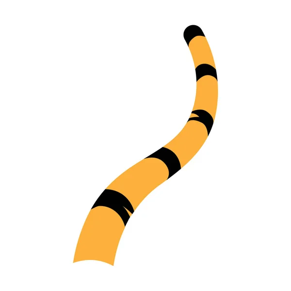 Tigerstjärt Ikon Vektor Illustration Logotyp — Stock vektor