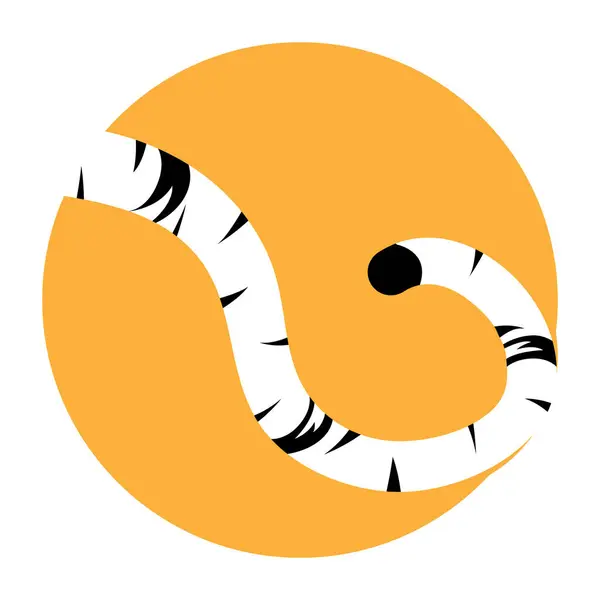 Icono Cola Tigre Vector Ilustración Logo — Archivo Imágenes Vectoriales