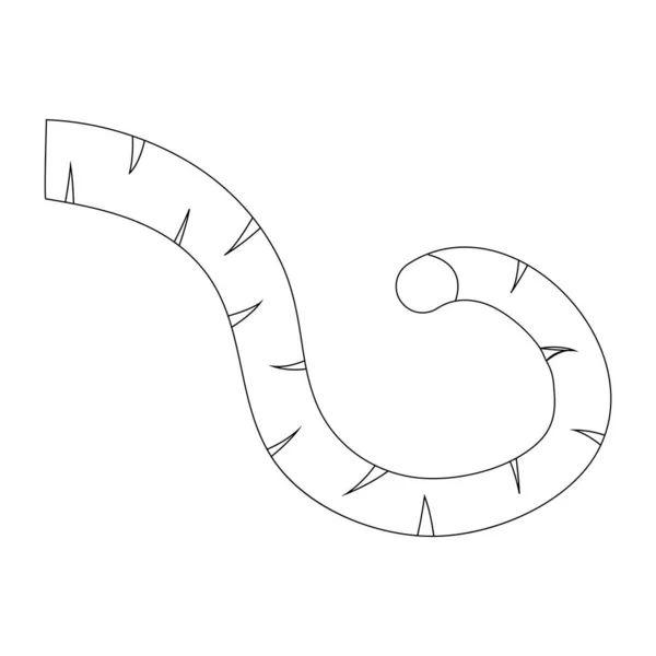Логотип Векторной Иллюстрации Хвоста Тигра — стоковый вектор