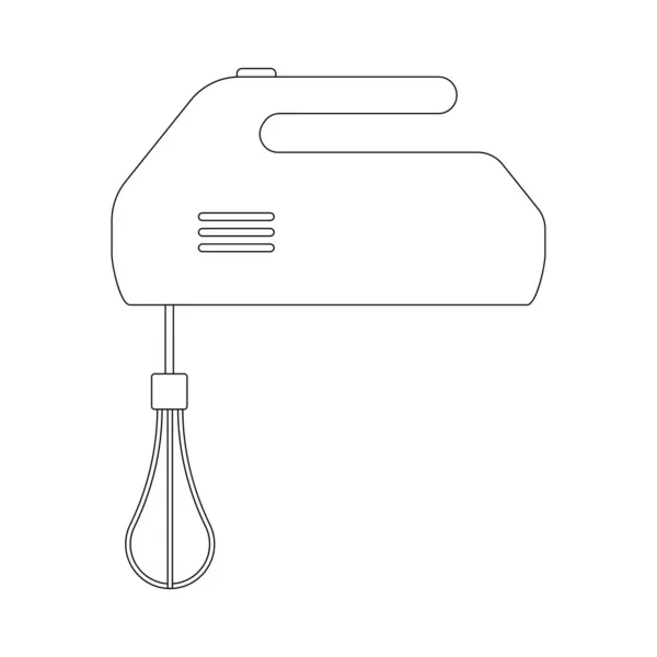 Misturador Mão Ícone Vetor Ilustração Design Simples — Vetor de Stock