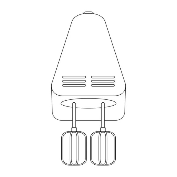 Mezclador Mano Icono Vector Ilustración Diseño Simple — Vector de stock