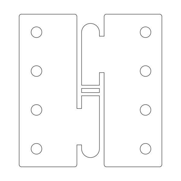 Conjunto Iconos Bisagra Puerta Plantilla Diseño Estilo Moda Vector Eps — Vector de stock
