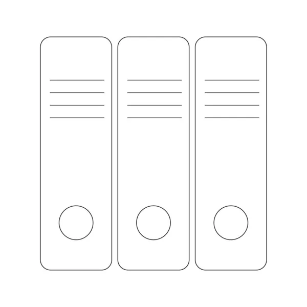 Binder Icon Vector Illustration Flat Design — 图库矢量图片