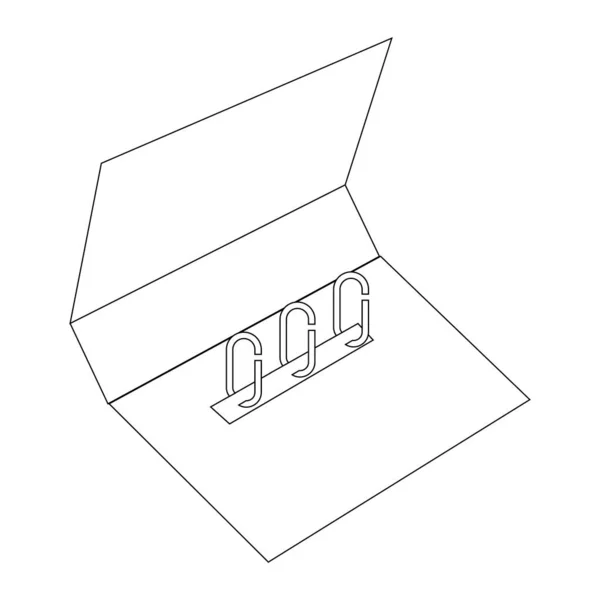 Icono Carpeta Vector Ilustración Diseño Plano — Vector de stock