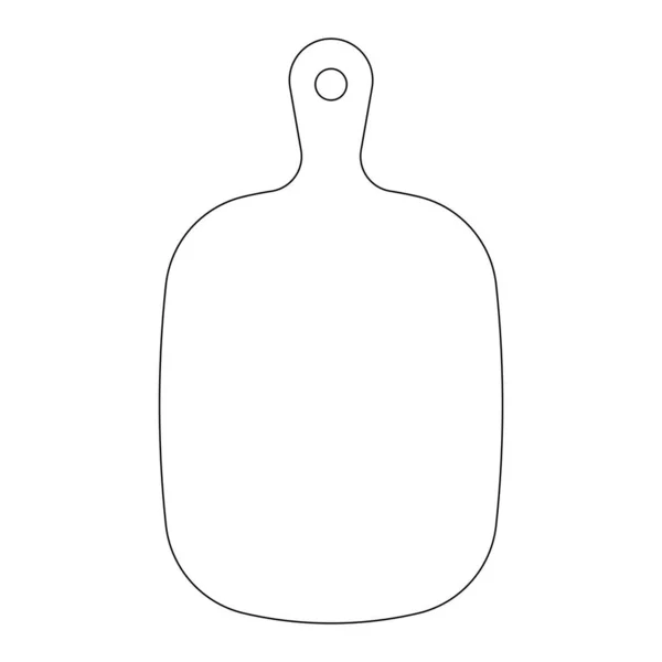 Planche Découper Ustensiles Cuisine Logo Vectoriel Modèle Conception — Image vectorielle