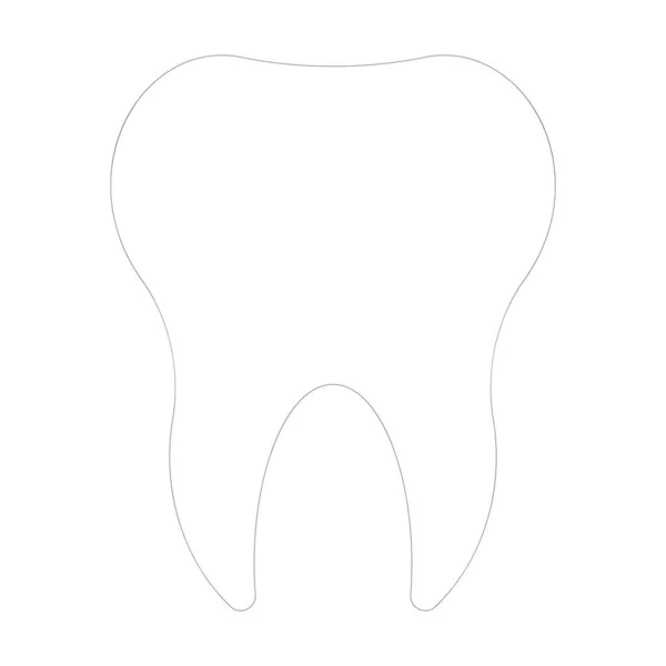 Icône Dent Vectorielle Icône Dentiste Illustration Logo Modèle Conception — Image vectorielle