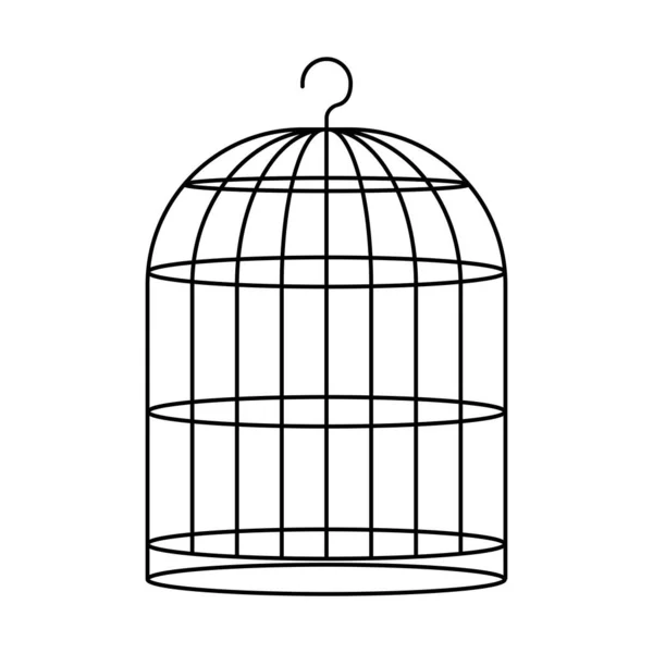Bird Cage Icon Vector Illustration Design Template — Stock Vector