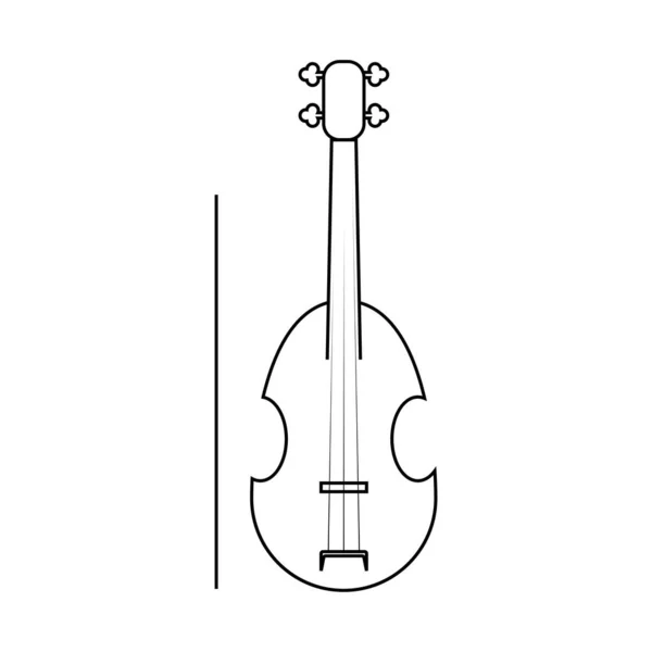 Violin Vector Icon Illustration Logo Template — Vettoriale Stock