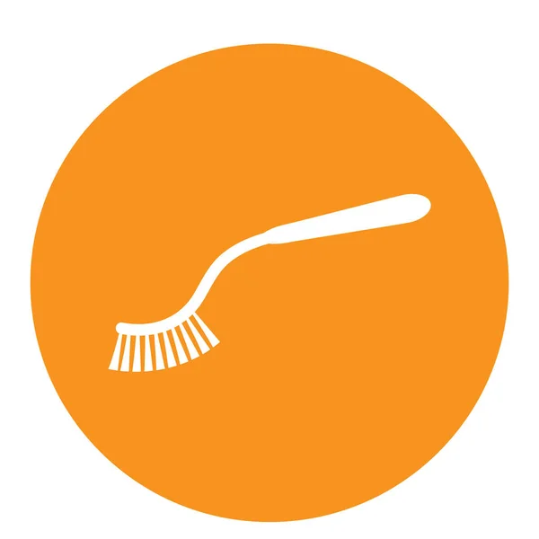 Toilet Brush Icon Vector Illustration Symbol Design — Image vectorielle