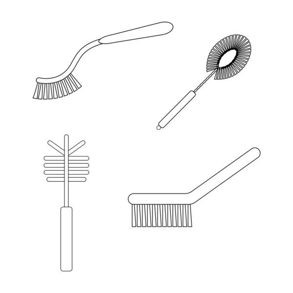 Toilet Brush Icon Vector Illustration Symbol Design — Stock vektor