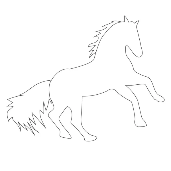 Кінь Значок Векторний Дизайн Ілюстрації — стоковий вектор