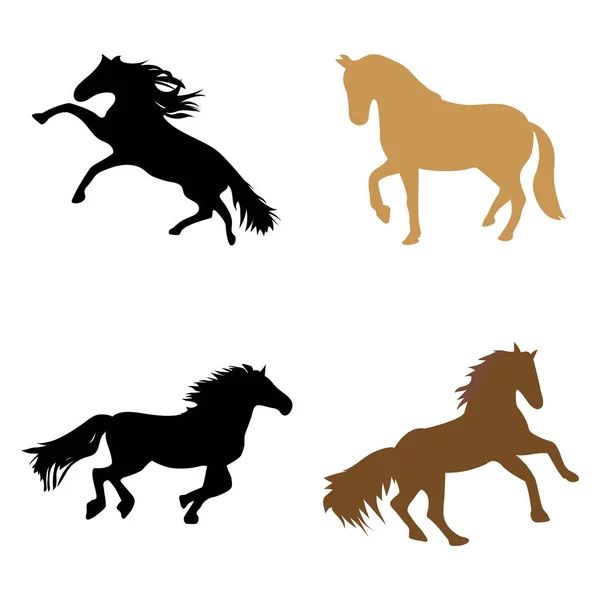 Desenho Ilustração Vetor Ícone Cavalo — Vetor de Stock