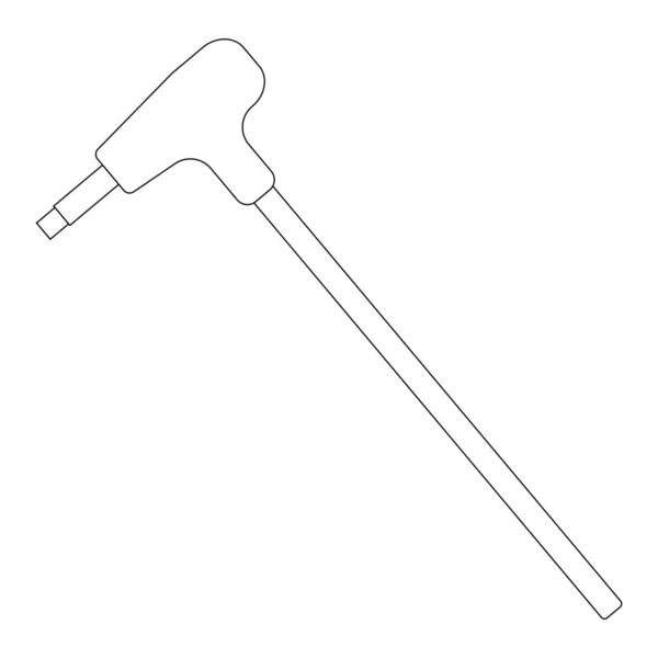 Allen Keys Icon Vector Illustration Symbol Design — Stockový vektor