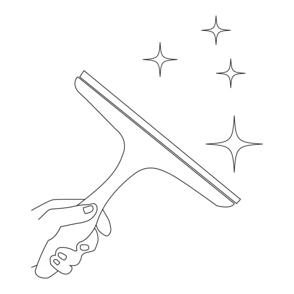 Скляний Очищувач Іконка Векторна Ілюстрація Символ Дизайн — стоковий вектор