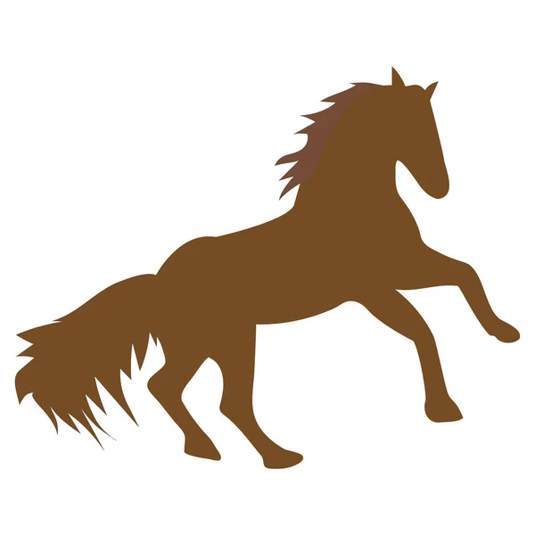 Vetores de Ilustração Vetorial De Um Cavalo Correndo E Pulando Em Cor  Marrom Isolado Em Um Fundo Branco e mais imagens de Agricultura - iStock
