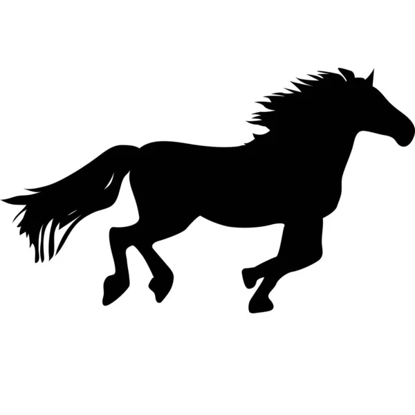 Desenho Ilustração Vetor Ícone Cavalo — Vetor de Stock