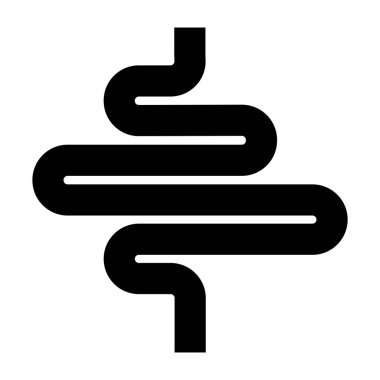 bağırsak basit ikon vektör çizim sembolü tasarımı