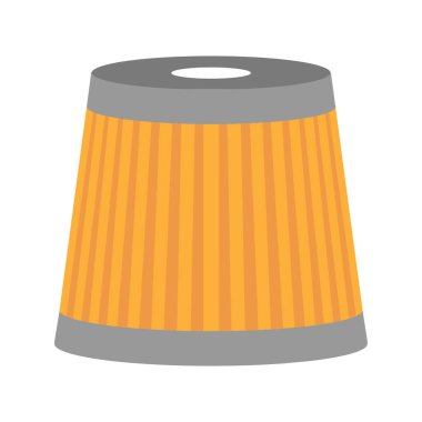 araba yağı filtresi simge vektör illüstrasyon sembolü tasarımı