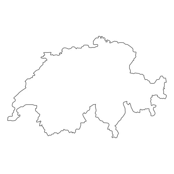 Switzerland Map Icon Illustration Design — Stock Vector