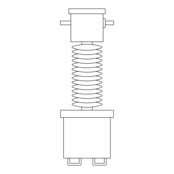 Hochspannung Elektrischer Transformator Symbol Vektor Symbol Design — Stockvektor