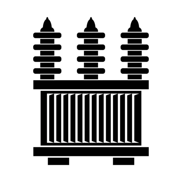 Високовольтний Іконка Електричного Трансформатора Векторний Символ — стоковий вектор
