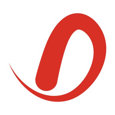 harf logosu d vektör illüstrasyon tasarımı