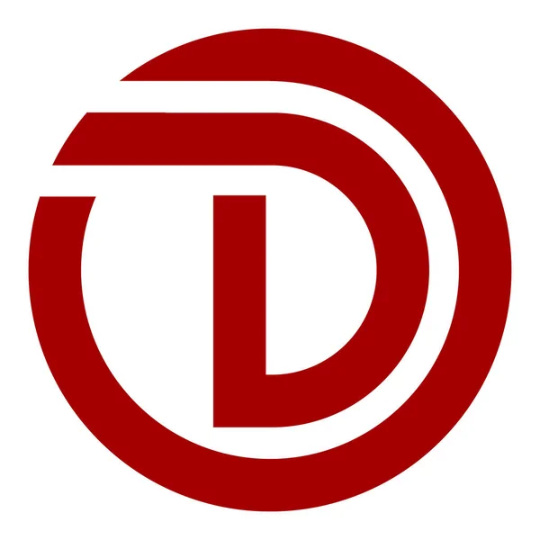 字母标识D矢量图解设计 — 图库矢量图片