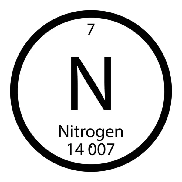 Nitrogén Szimbólum Vektor Illusztráció Tervezés — Stock Vector