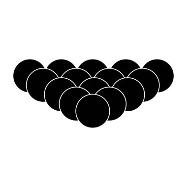 Bilardo ikonu vektör illüstrasyon sembolü tasarımı