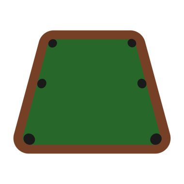 Bilardo ikonu vektör illüstrasyon sembolü tasarımı