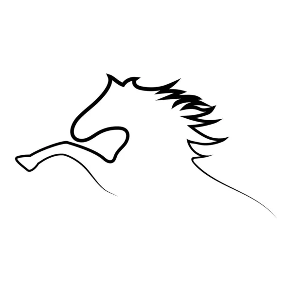 Конструкция Векторной Иллюстрации Лошадей — стоковый вектор