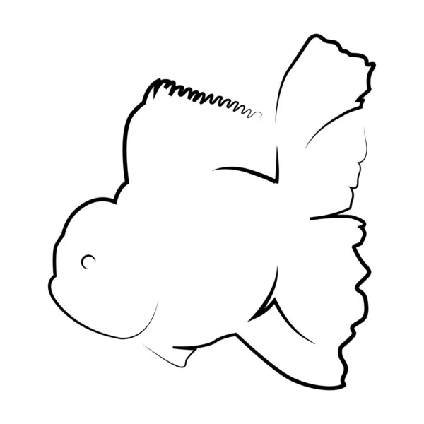 Goldfisch Symbol Vektor Illustration Design — Stockvektor