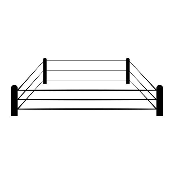 Boxe Ring Icona Vettoriale Illustrazione Design — Vettoriale Stock