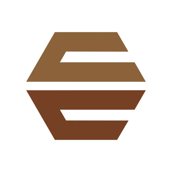 Harfi Logo Vektör Çizimi Tasarımı — Stok Vektör