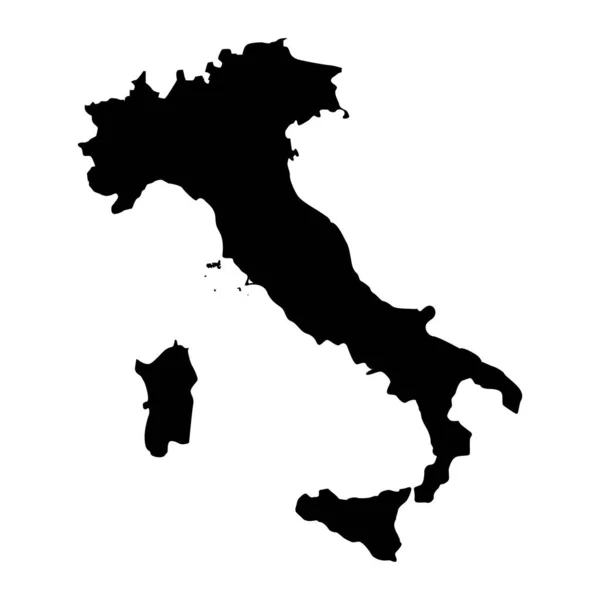 Italie Carte Pays Icône Vectoriel Illustration Design — Image vectorielle