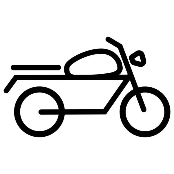 Motocykl Ikona Vektor Ilustrace Design — Stockový vektor
