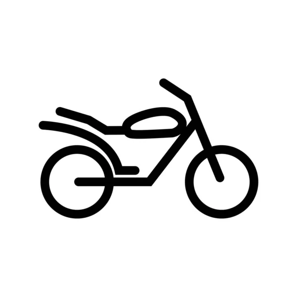 Ikona Wektor Motocykla Projekt Ilustracji — Wektor stockowy