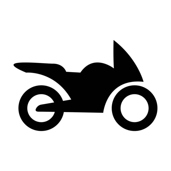 Motorrad Ikone Vektor Illustration Design — Stockvektor