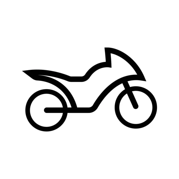 オートバイのアイコンベクトルイラストデザイン — ストックベクタ