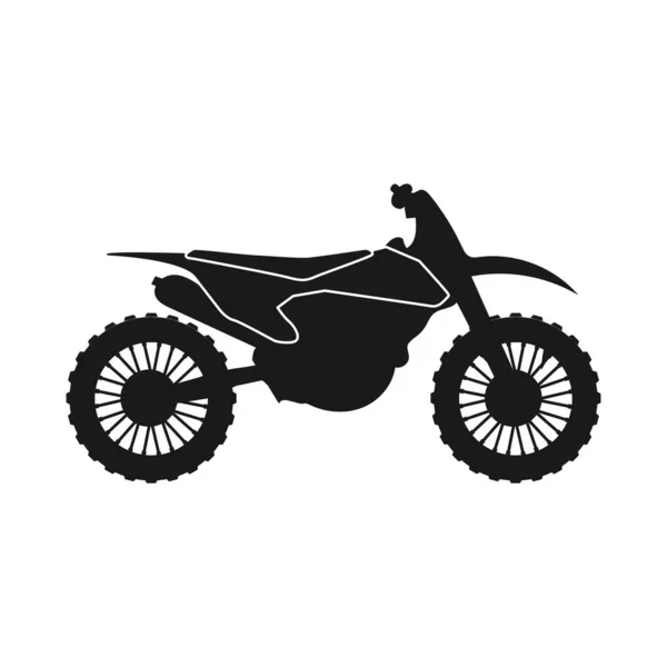 Motosiklet Simgesi Vektör Illüstrasyon Tasarımı — Stok Vektör