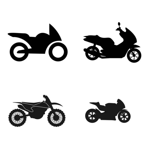 Icône Moto Vecteur Illustration Design — Image vectorielle