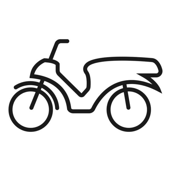 Desenho Ilustração Vetor Ícone Motocicleta — Vetor de Stock