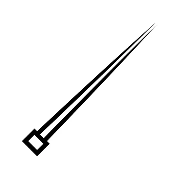 Cable Lazos Icono Vector Ilustración Símbolo Diseño — Vector de stock