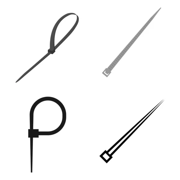 Cable Ties Icon Vector Illustration Symbol Design — Stock Vector